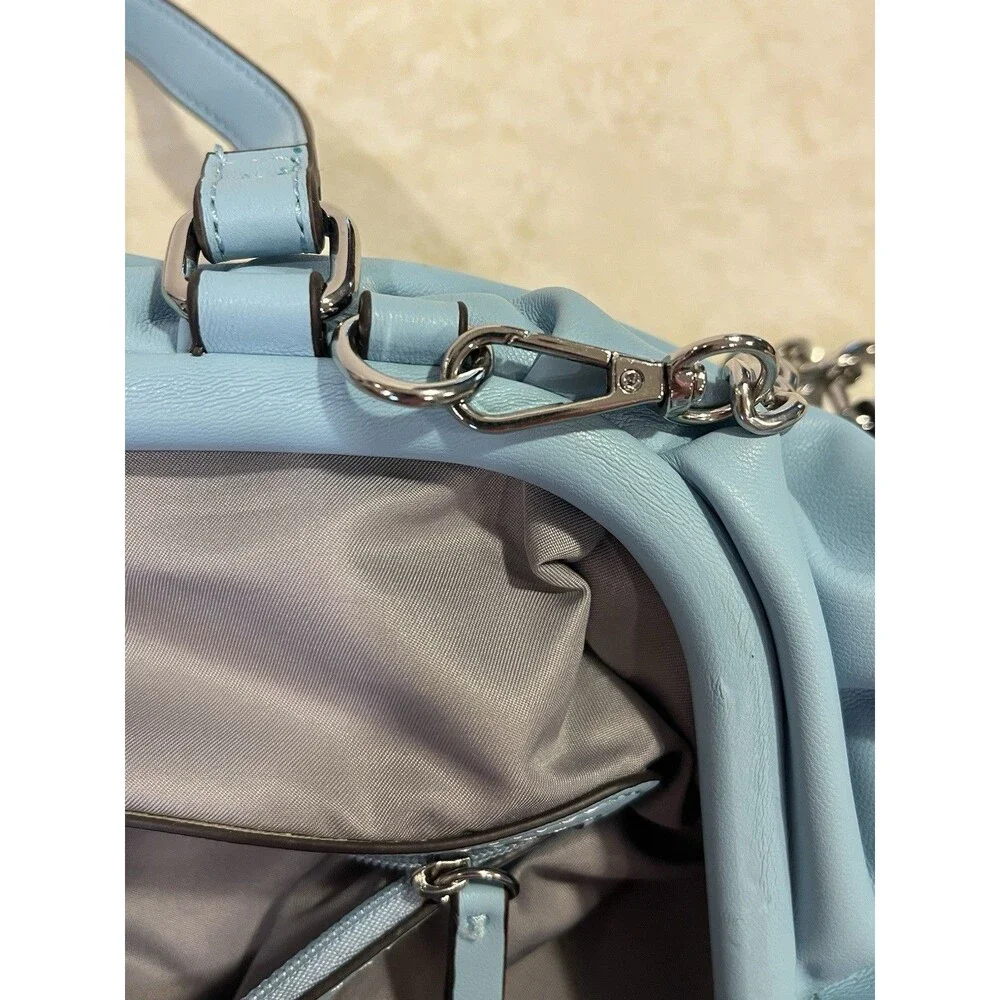 INC International Concepts Shoulder Crossbody Satchel Vegan Purse Bluebell NWOT